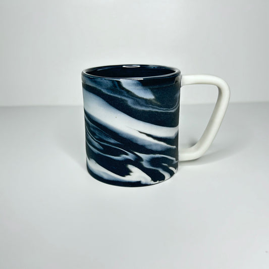 Black and White Smooth Porcelain Mug