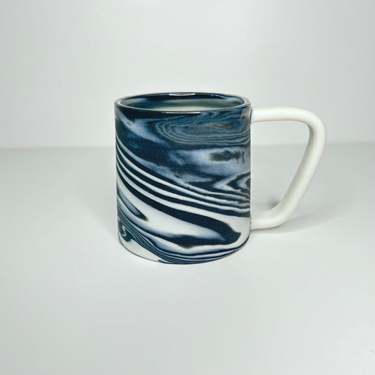 Black and White Smooth Porcelain Mug