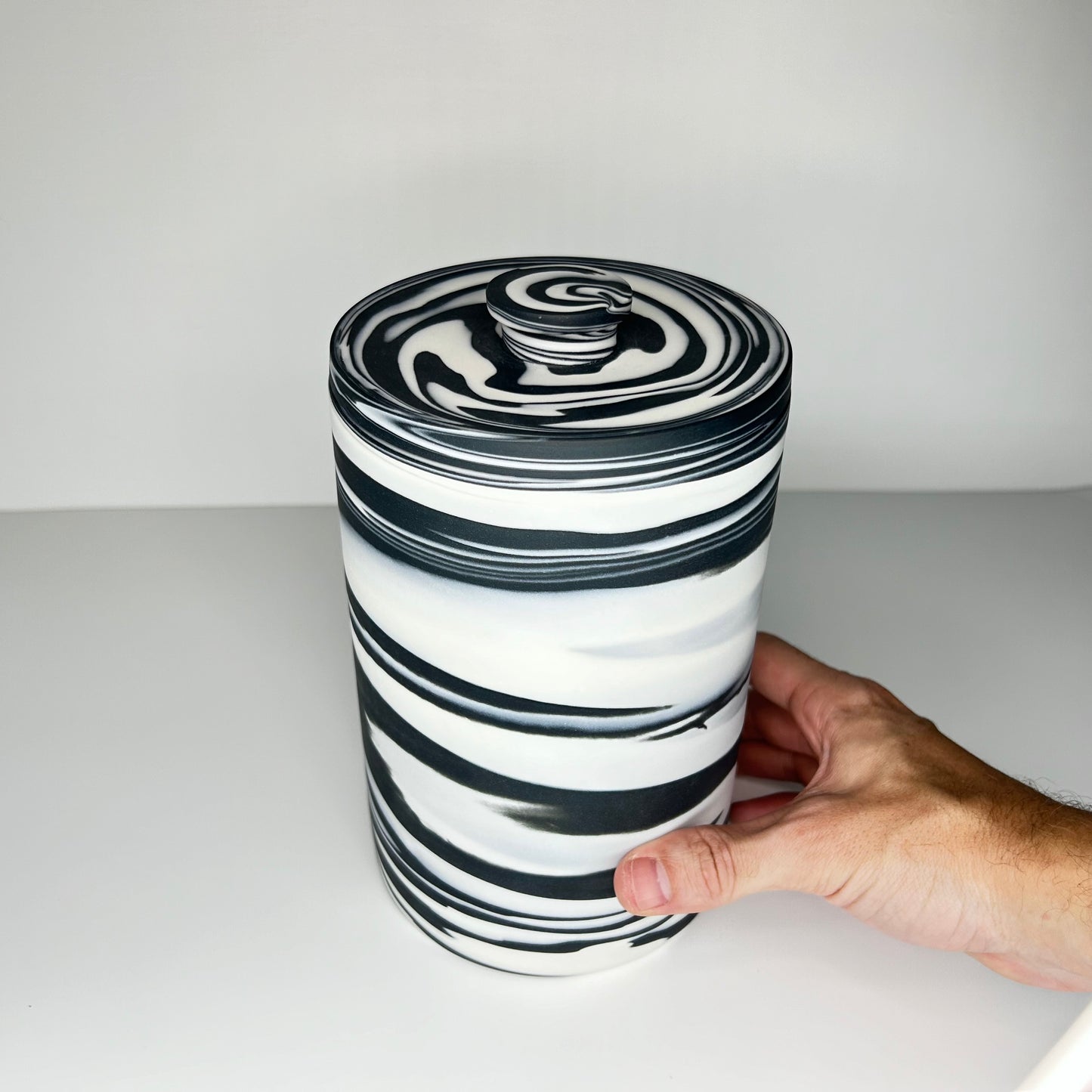 Black and White Cookie Jar