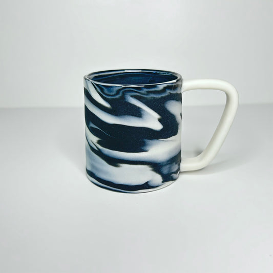 Black and White Smooth Porcelain Mug