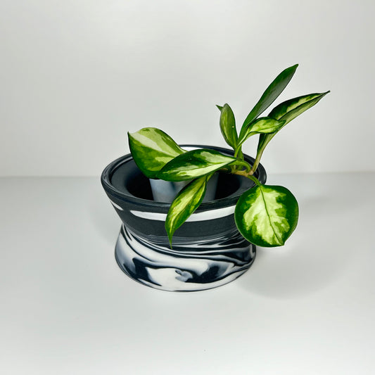 Black and White Angular Planter