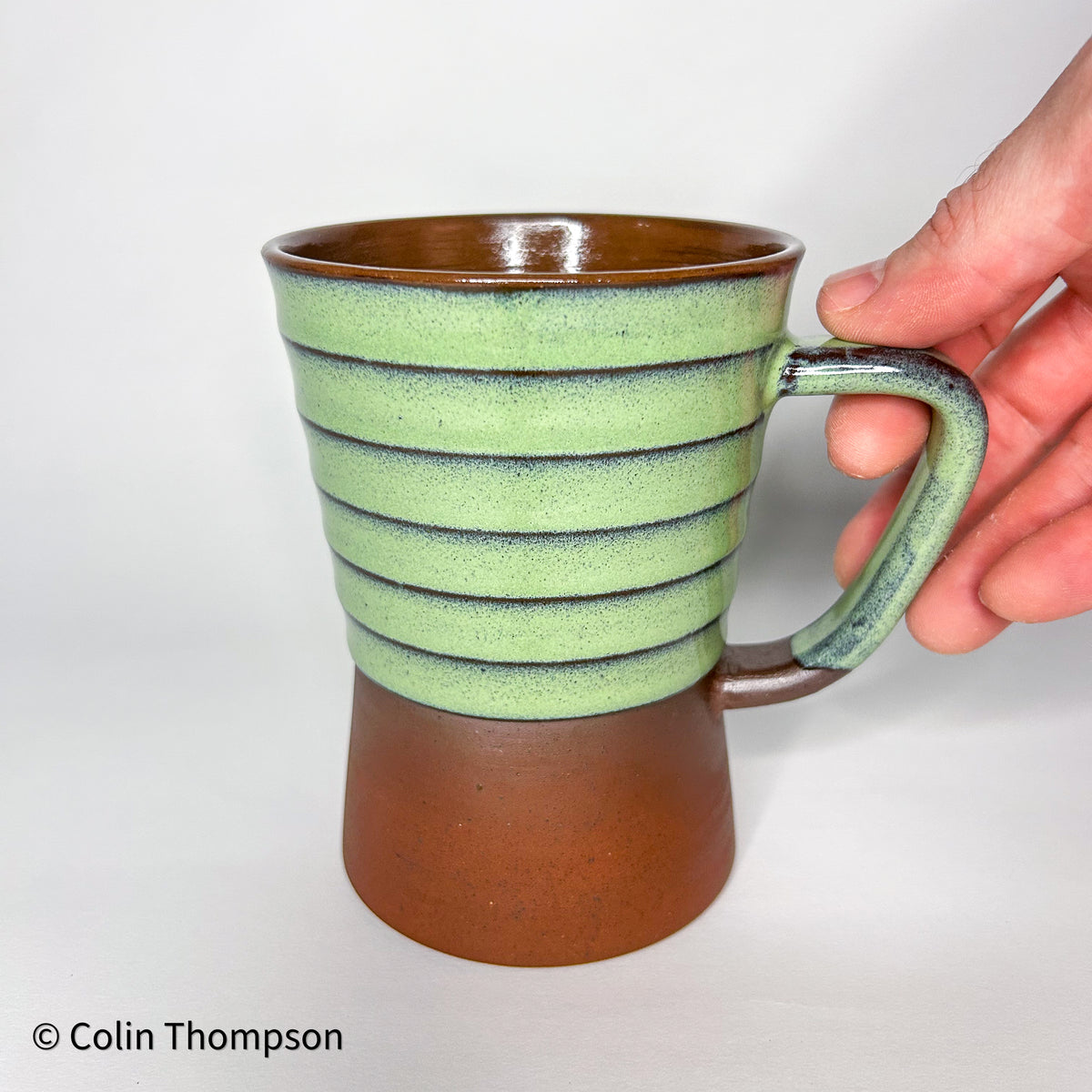 Dover Green Mug with Exposed Clay- 650ml