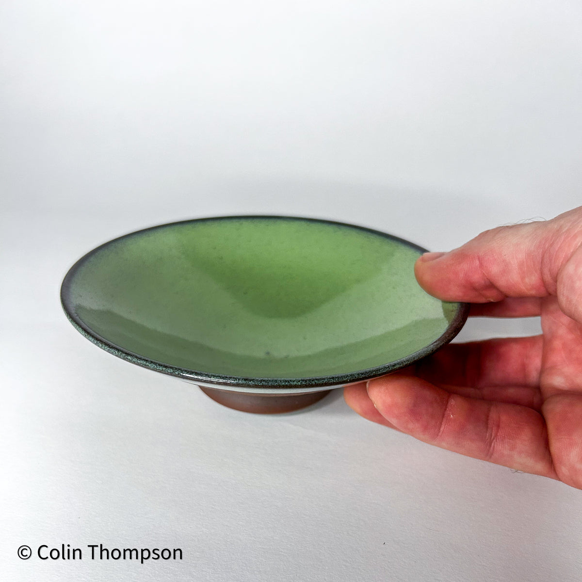 Dover Green Bowl with Exposed Chattered Clay